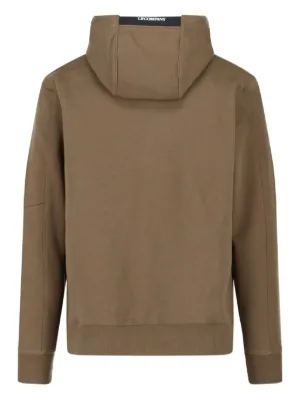 CP COMPANY｜HOOD/ZIP-UP (Light Fleece Hoodie (16CMSS033A C.P. Company Light Fleece Zipped Hoodie Black Men's - US