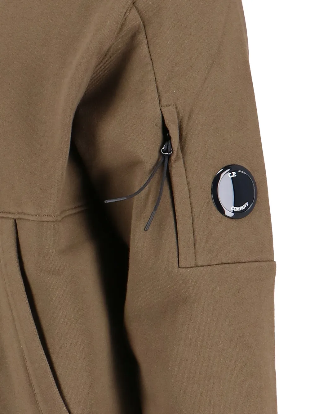 C.P. Company logo-print hoodie Groen