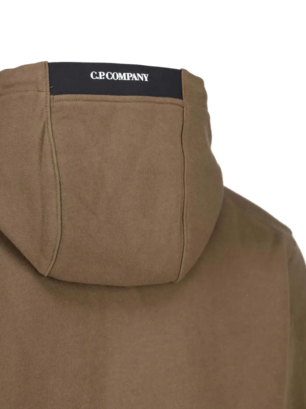 C.P. Company logo-print hoodie Groen