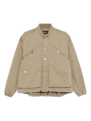 Prada Re-Nylon Blouson Zipper Jacket | Neutrals | FARFETCH ZA