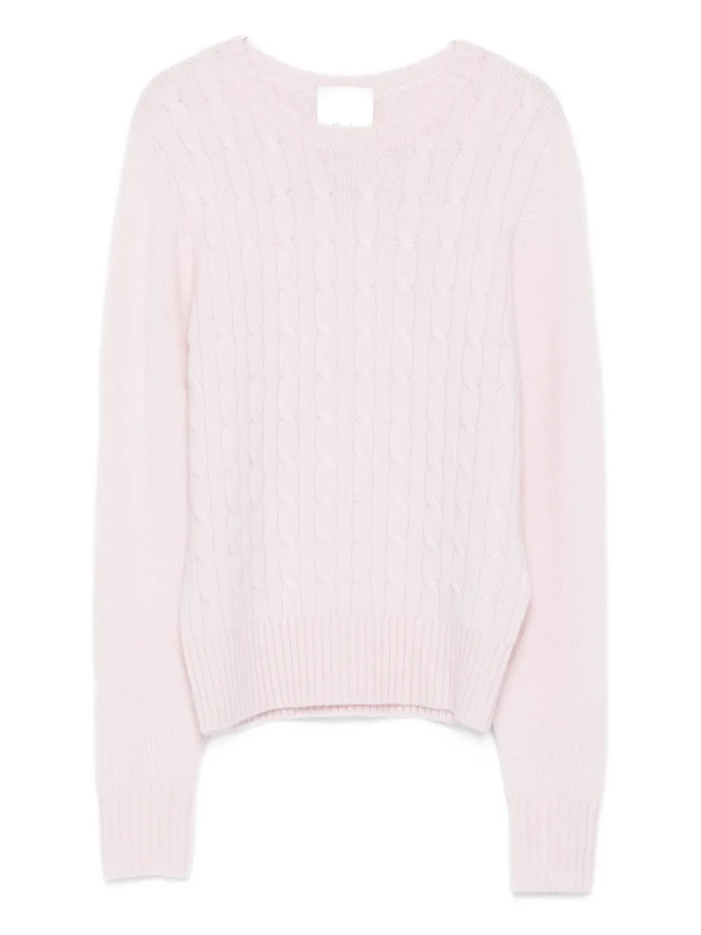 cable-knit sweater
