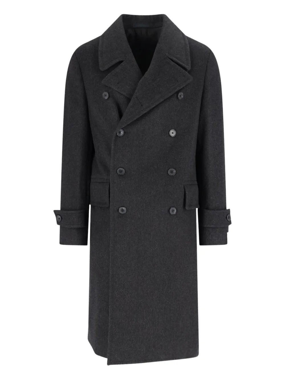 Caruso double-breasted coat Grijs