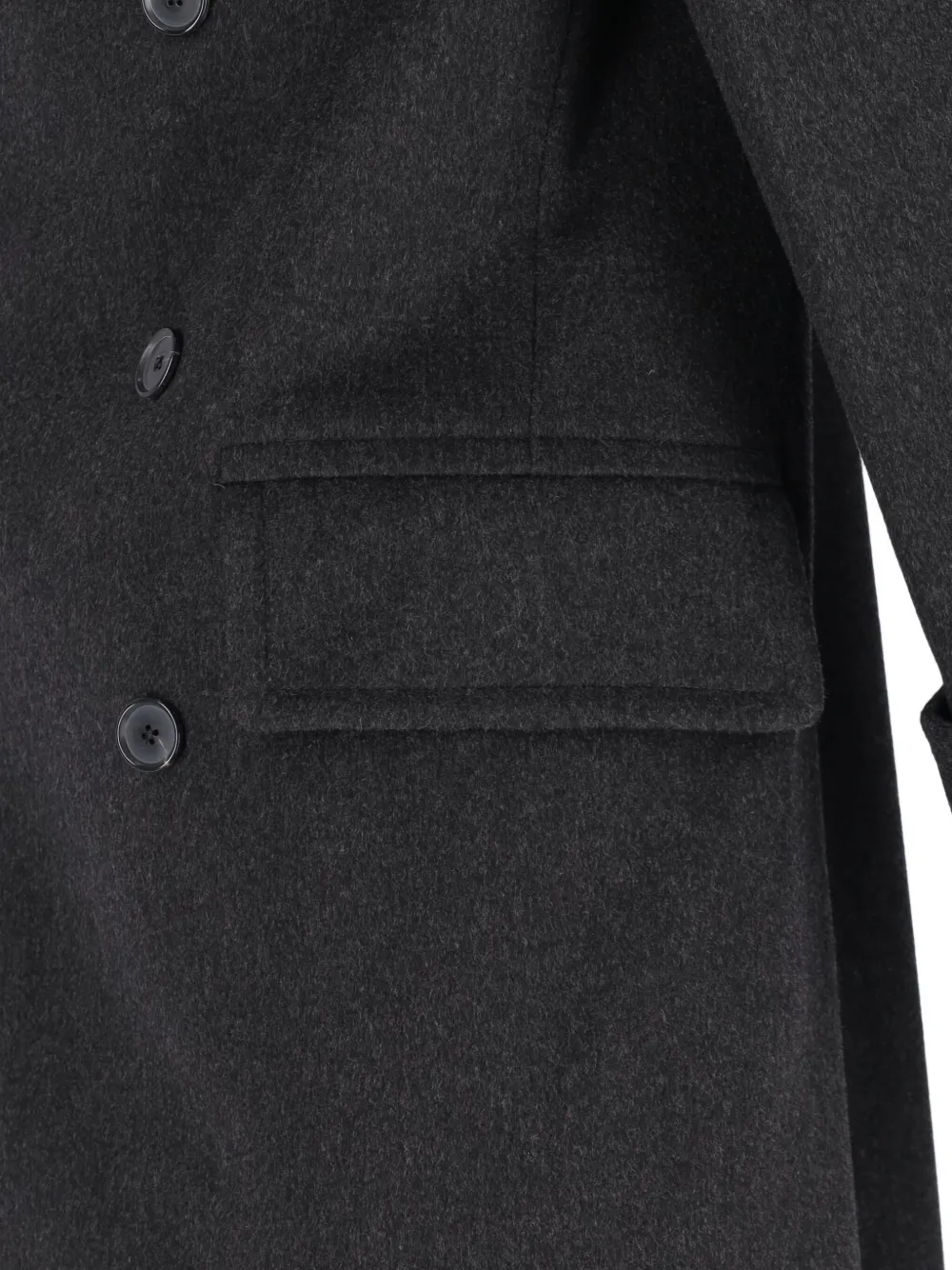 Caruso double-breasted coat Grijs