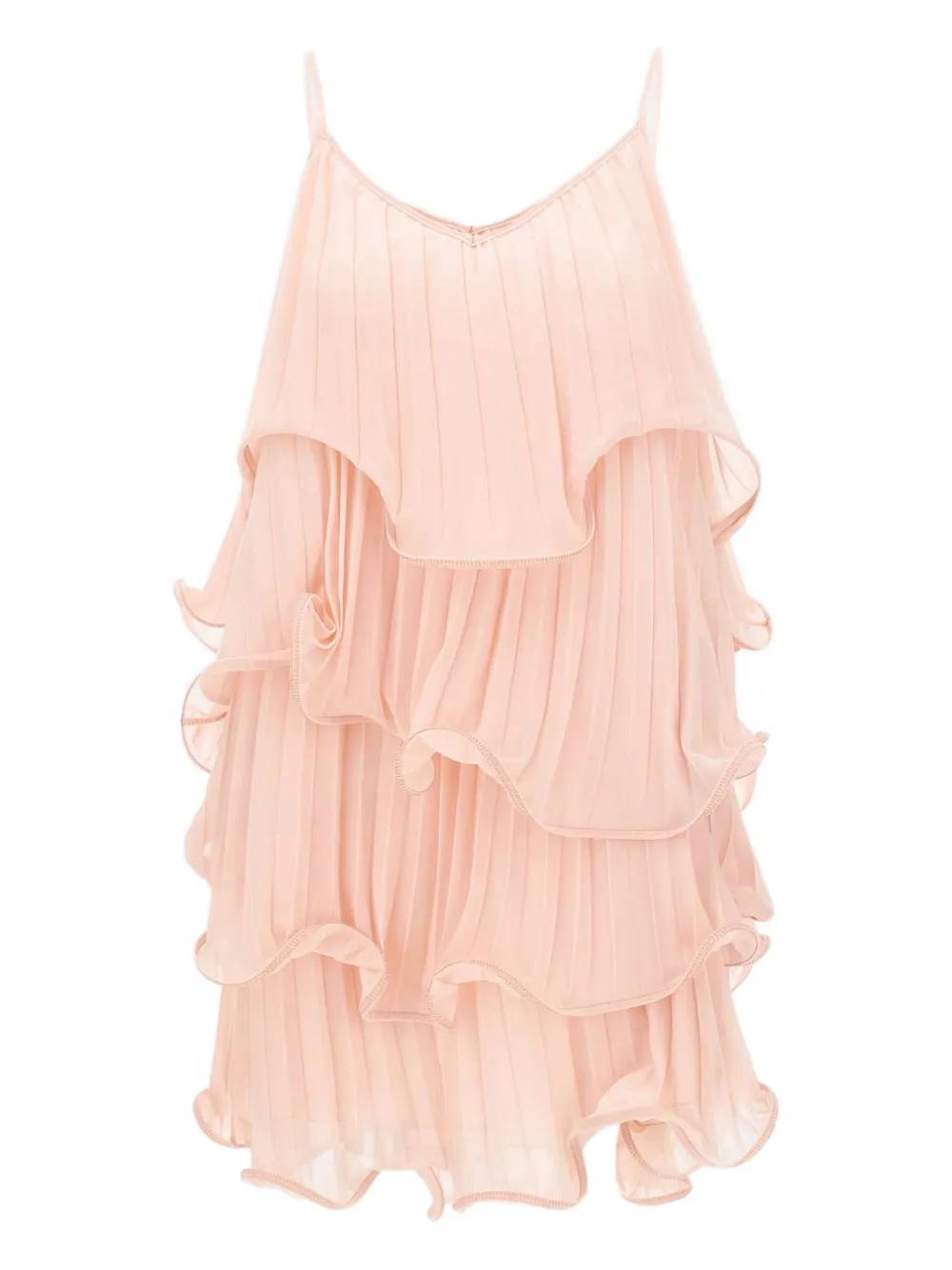 kaos pleated ruffled mini cocktail dress | Pink | Image 1