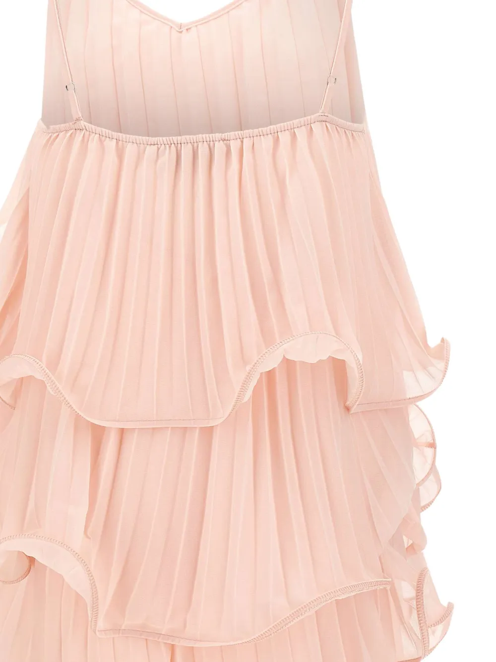 kaos Geplooide cocktailjurk met ruches Roze