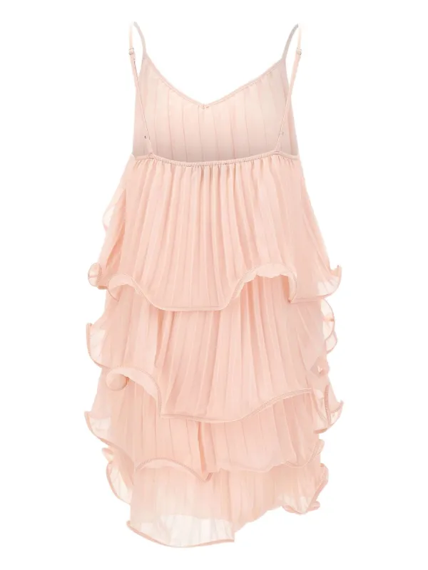 Kaos Abito Da Cocktail Corto Con Ruches Rosa FARFETCH IT