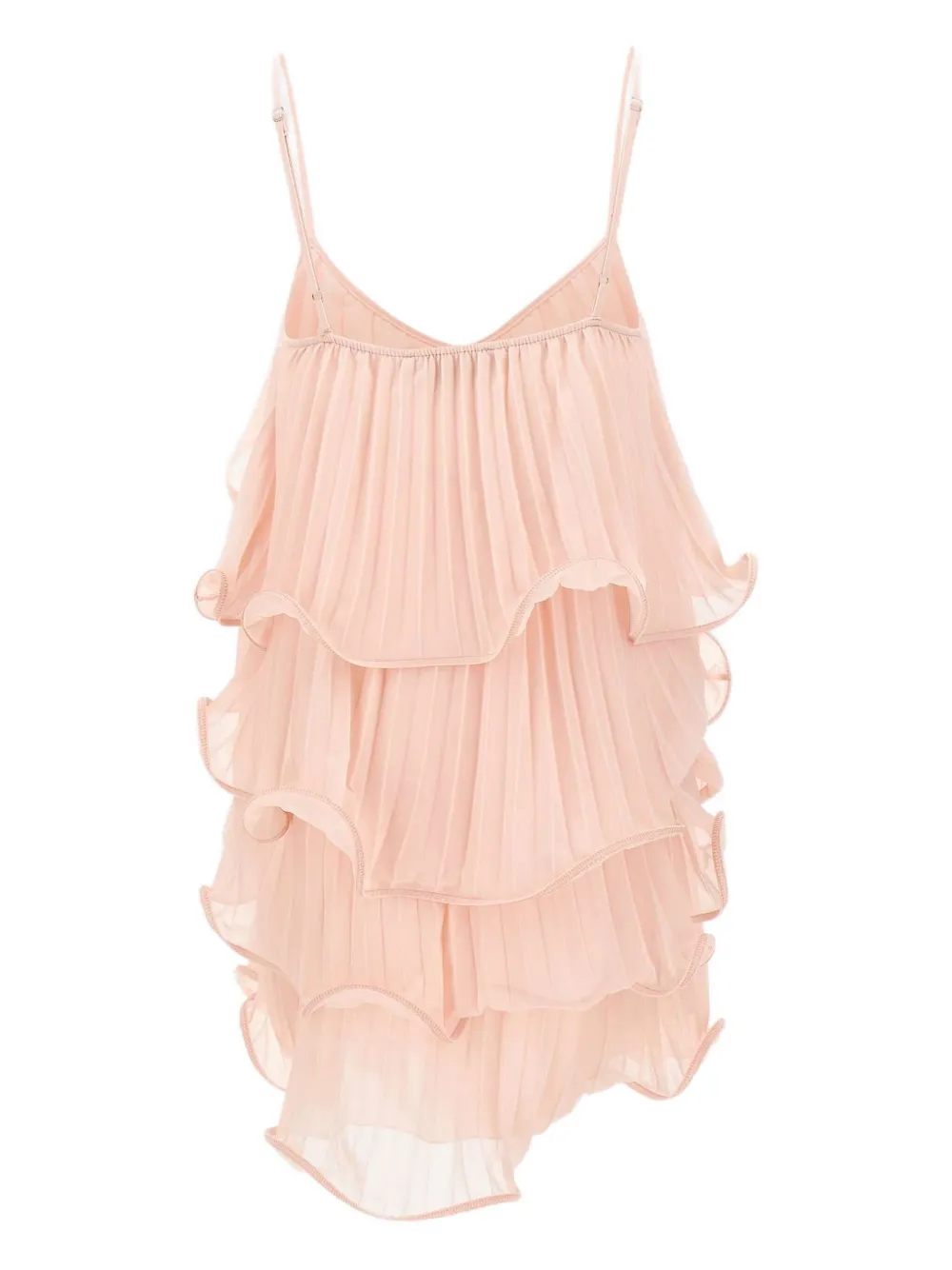 Kaos Geplooide cocktailjurk met ruches - Roze