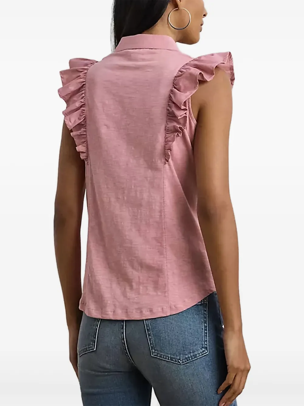 Lauren Ralph Lauren Blouse met ruches Roze