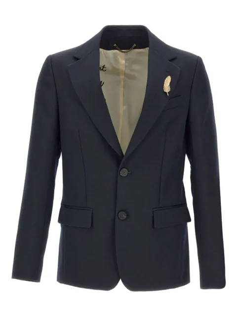 Golden Goose feather-embellished button blazer