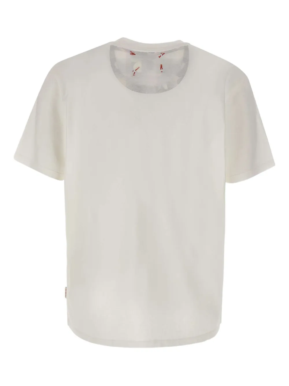 BOB floral-embroidered pocket T-shirt Wit