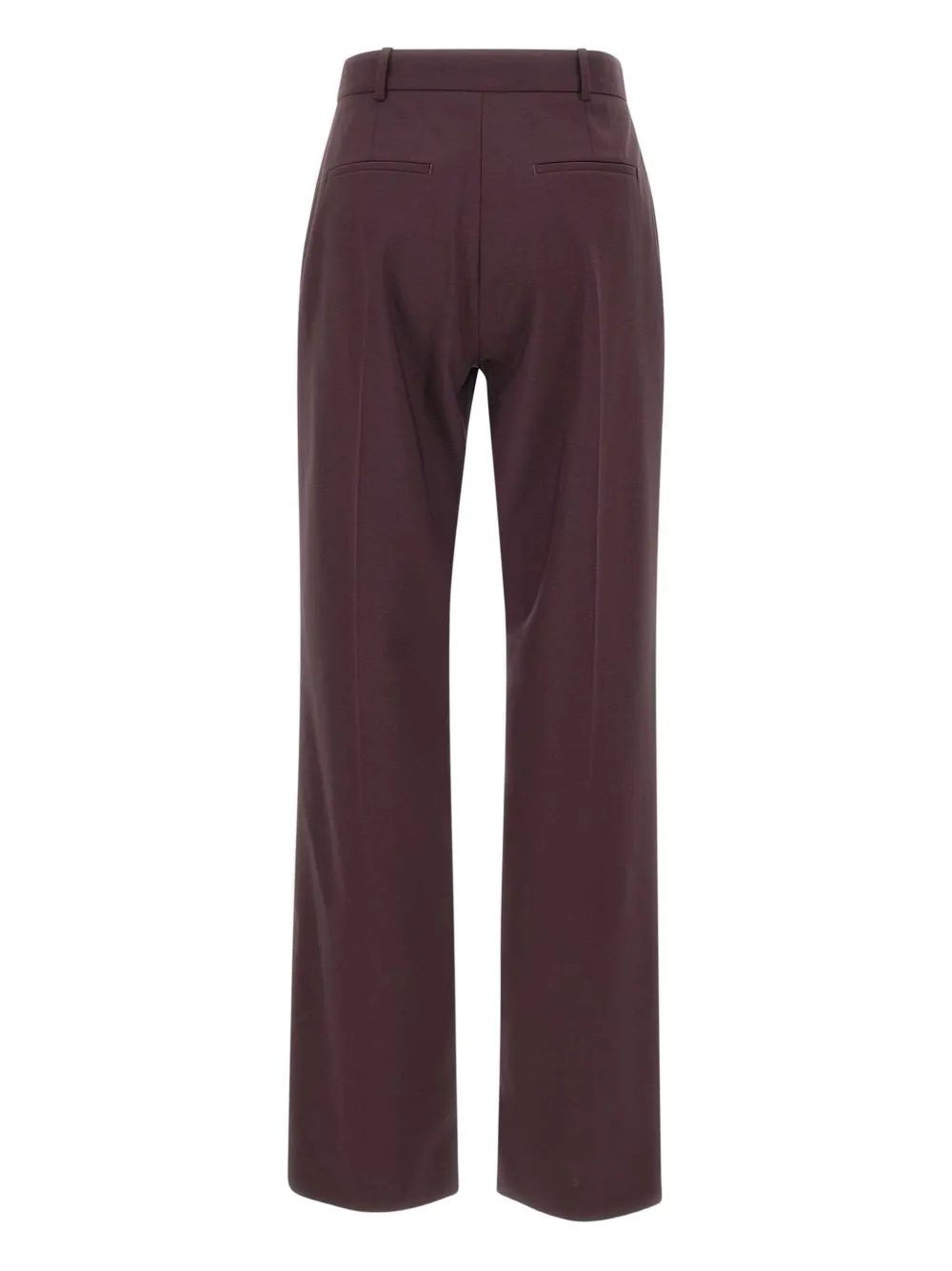 Eleventy pressed-crease wool trousers Rood