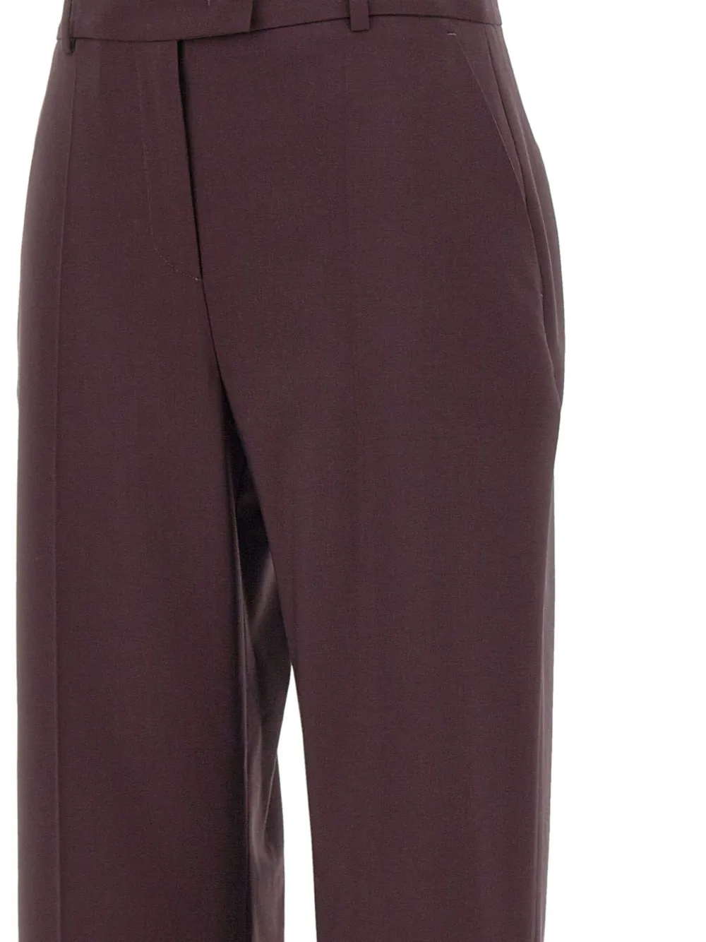 Eleventy pressed-crease wool trousers Rood