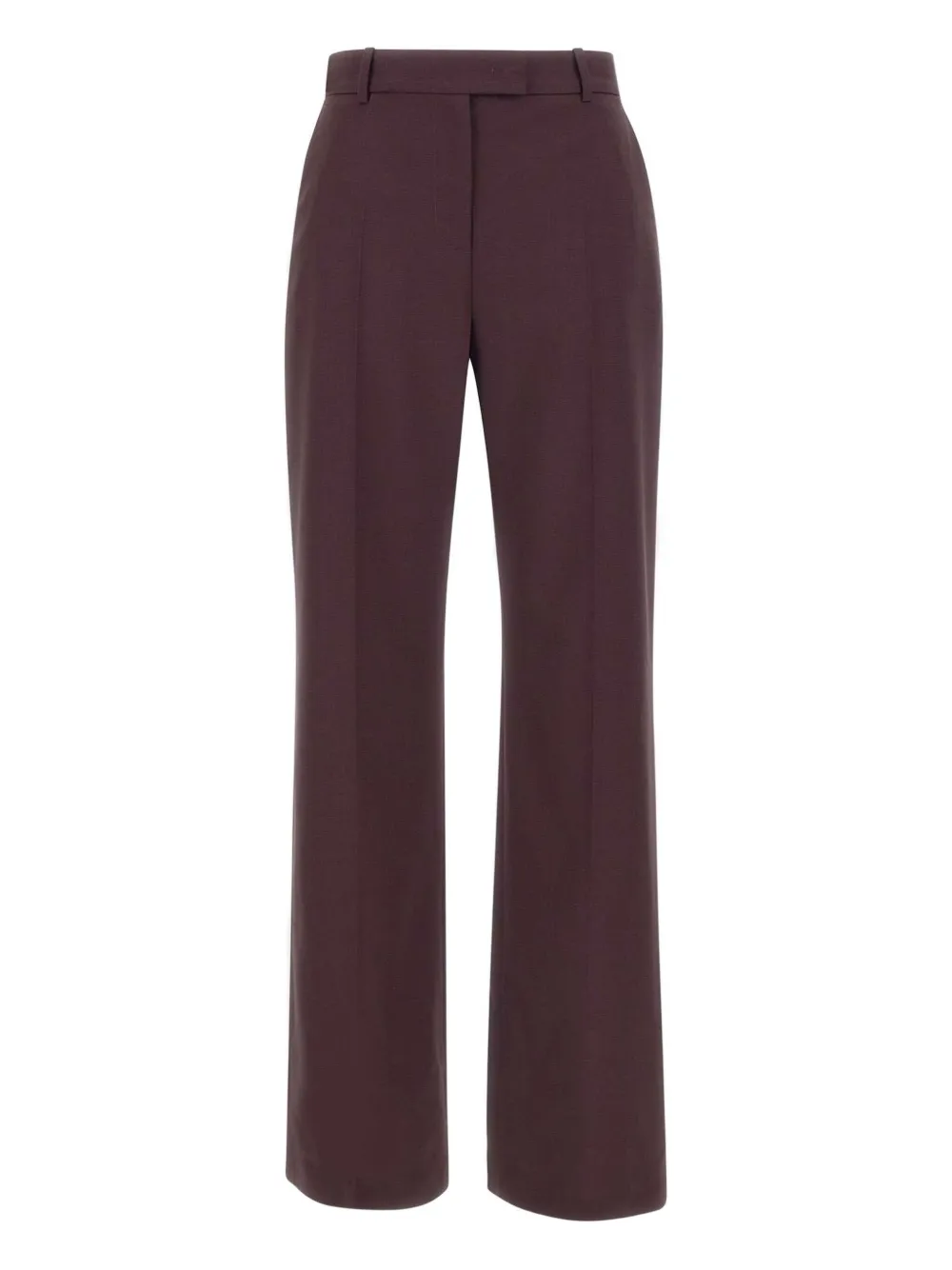 Eleventy pressed-crease wool trousers Rood