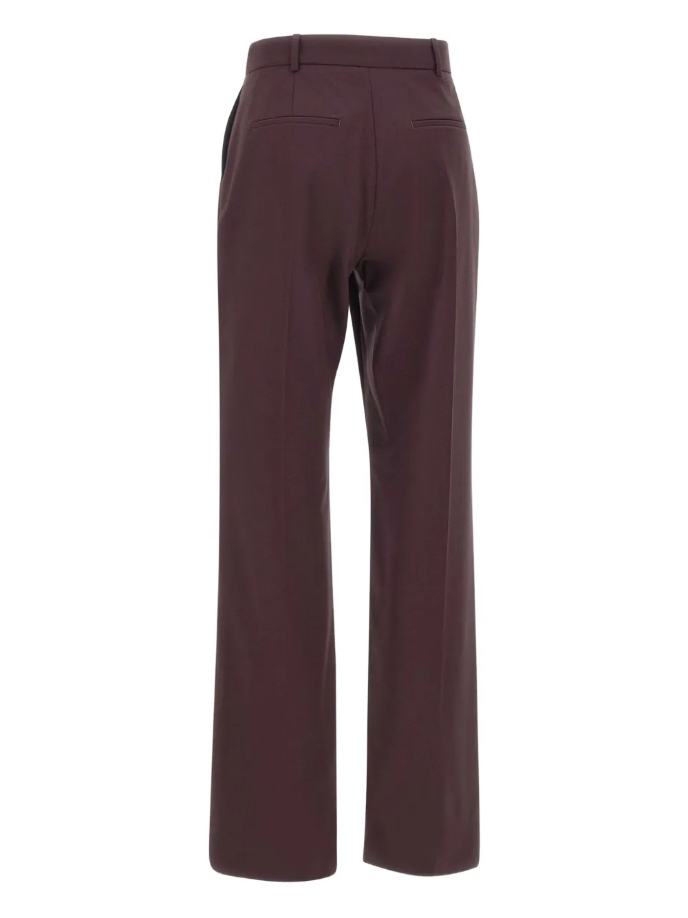 Eleventy pressed-crease wool trousers Rood