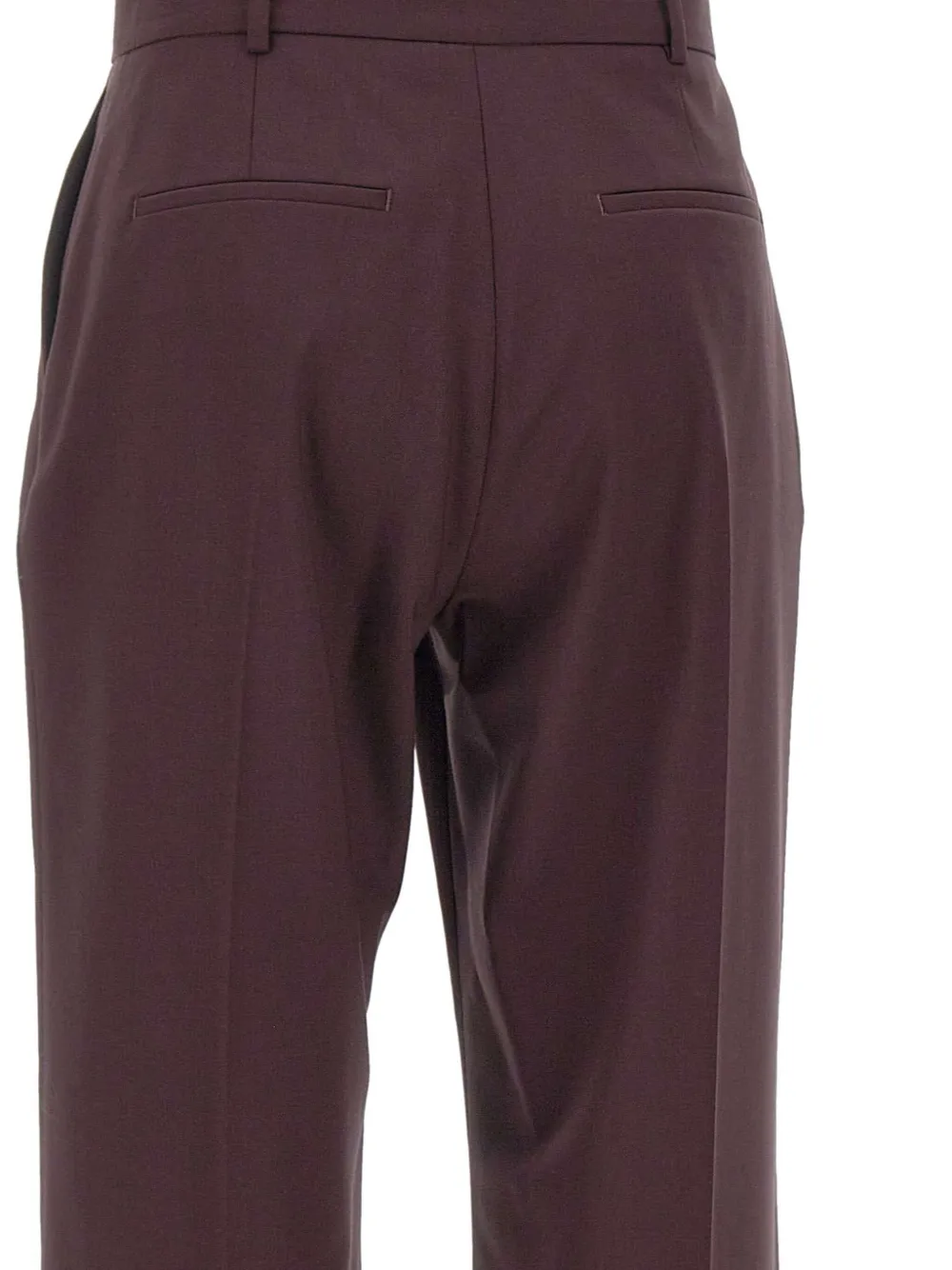 Eleventy pressed-crease wool trousers Rood