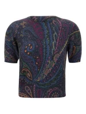 ETRO シルクトップス ETRO - エトロ ニット トップス 長袖 シルク イタリア製