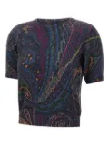 ETRO paisley-print short-sleeve top - Multicolour