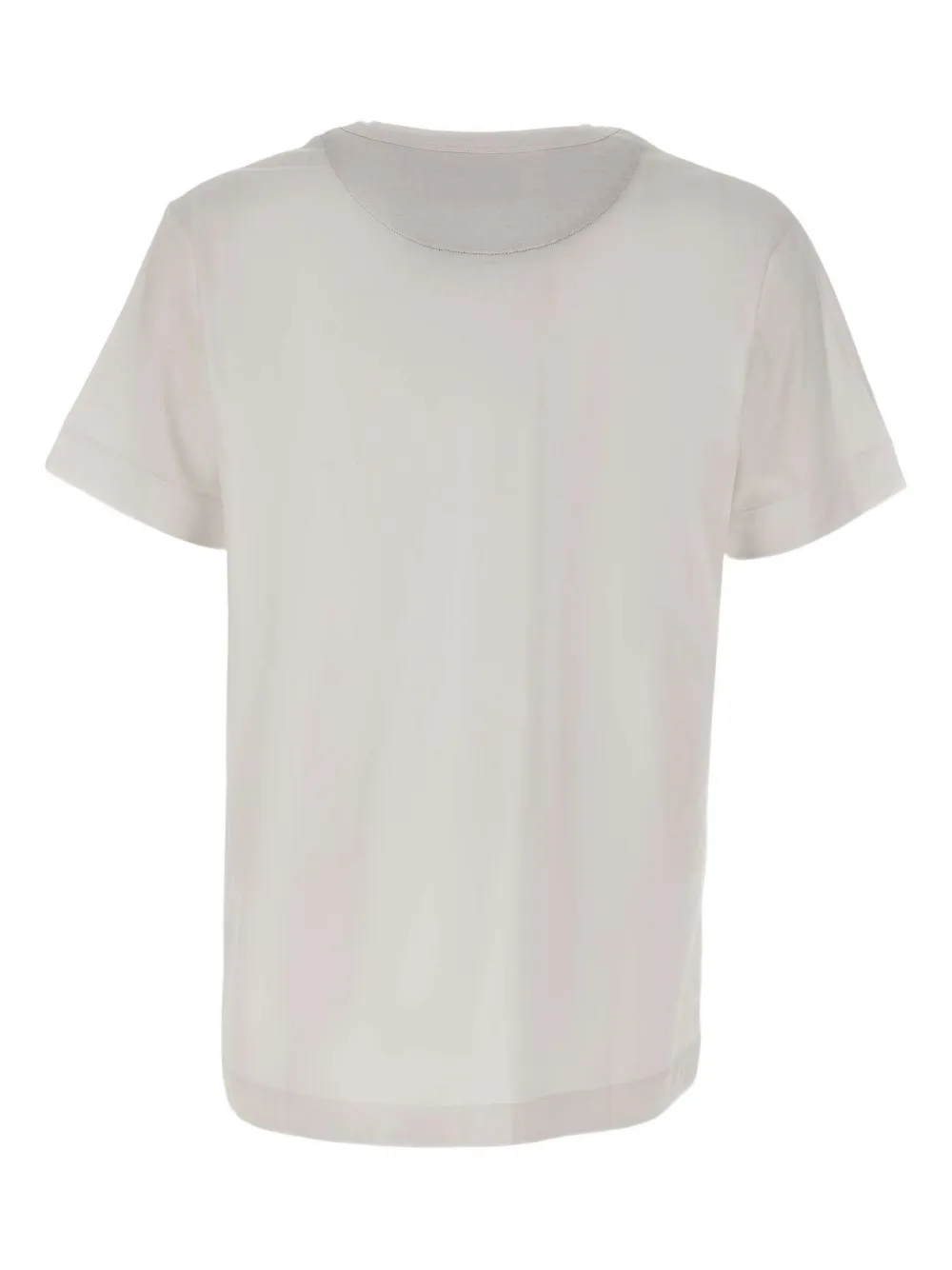 BOB Geruit T-shirt met zak - Wit