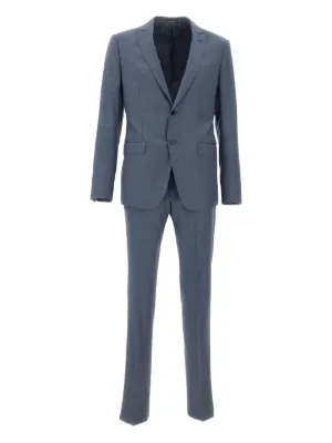 Emporio Armani virgin-wool Suit | Blue | FARFETCH