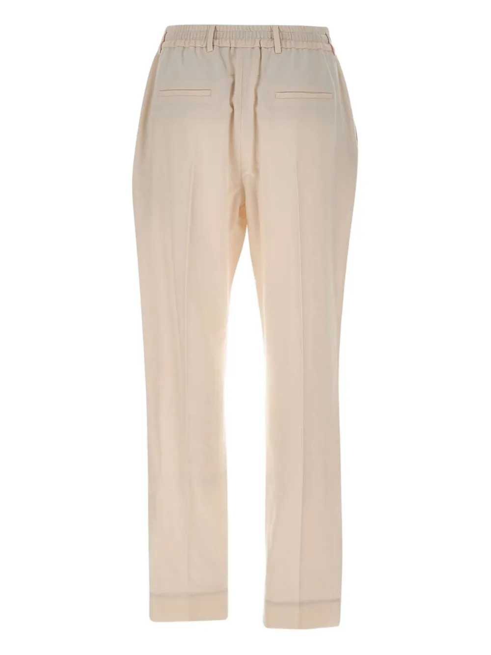 Eleventy drawstring-cuffed trousers Beige