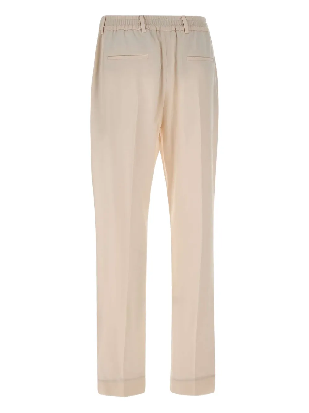 Eleventy drawstring-cuffed trousers Beige