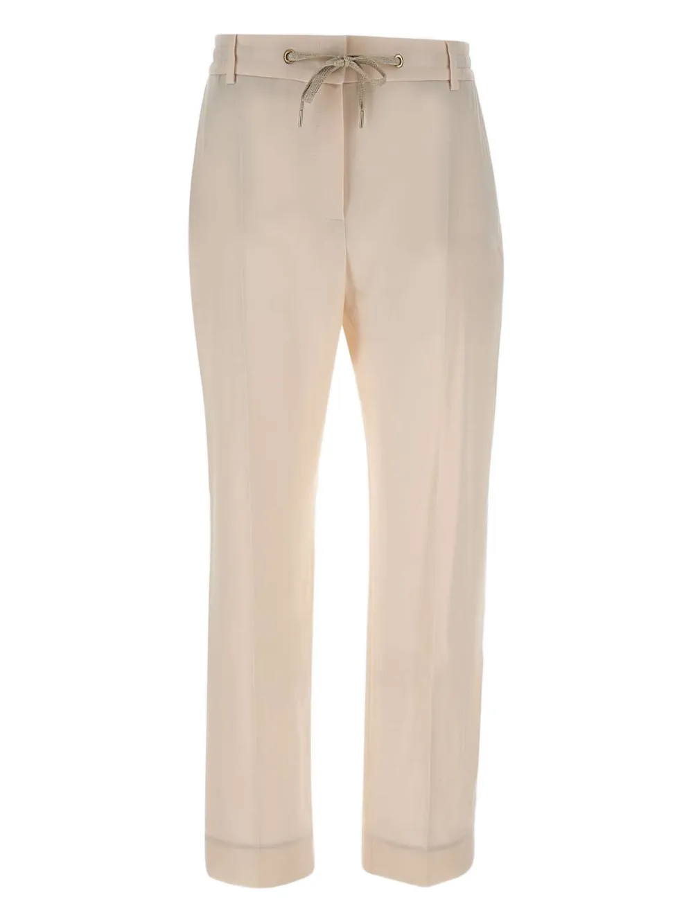 Eleventy drawstring-cuffed trousers Beige