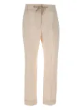 Eleventy drawstring-cuffed trousers - Neutrals