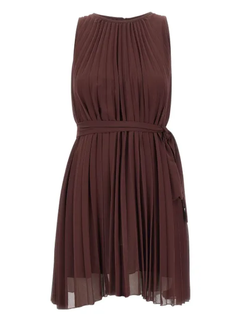 kaos pleated belted mini day dress
