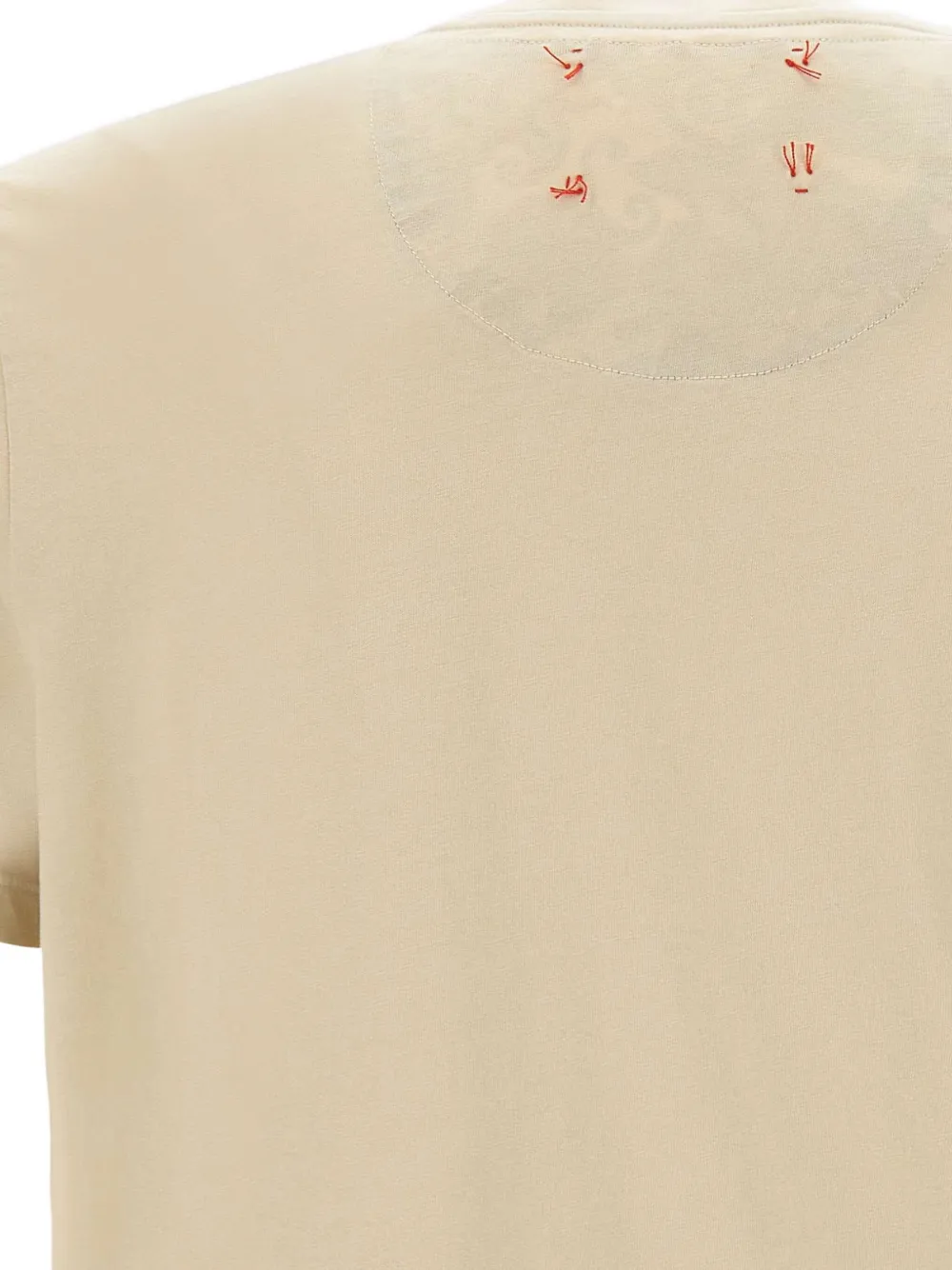 BOB embroidered pocket T-shirt Beige