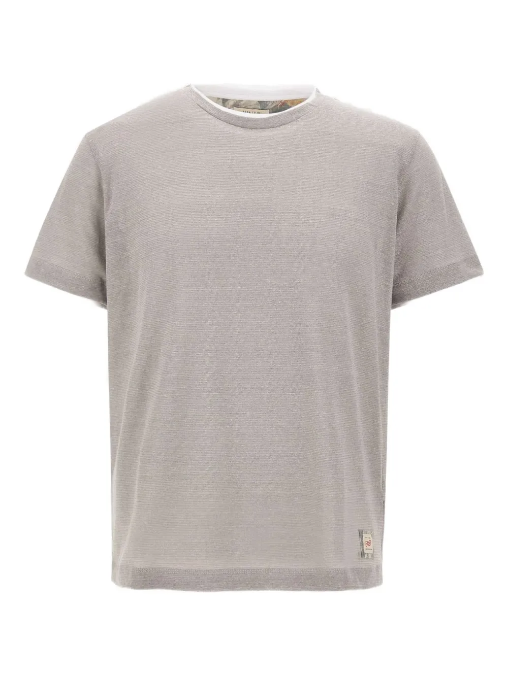 linen-cotton blend T-shirt