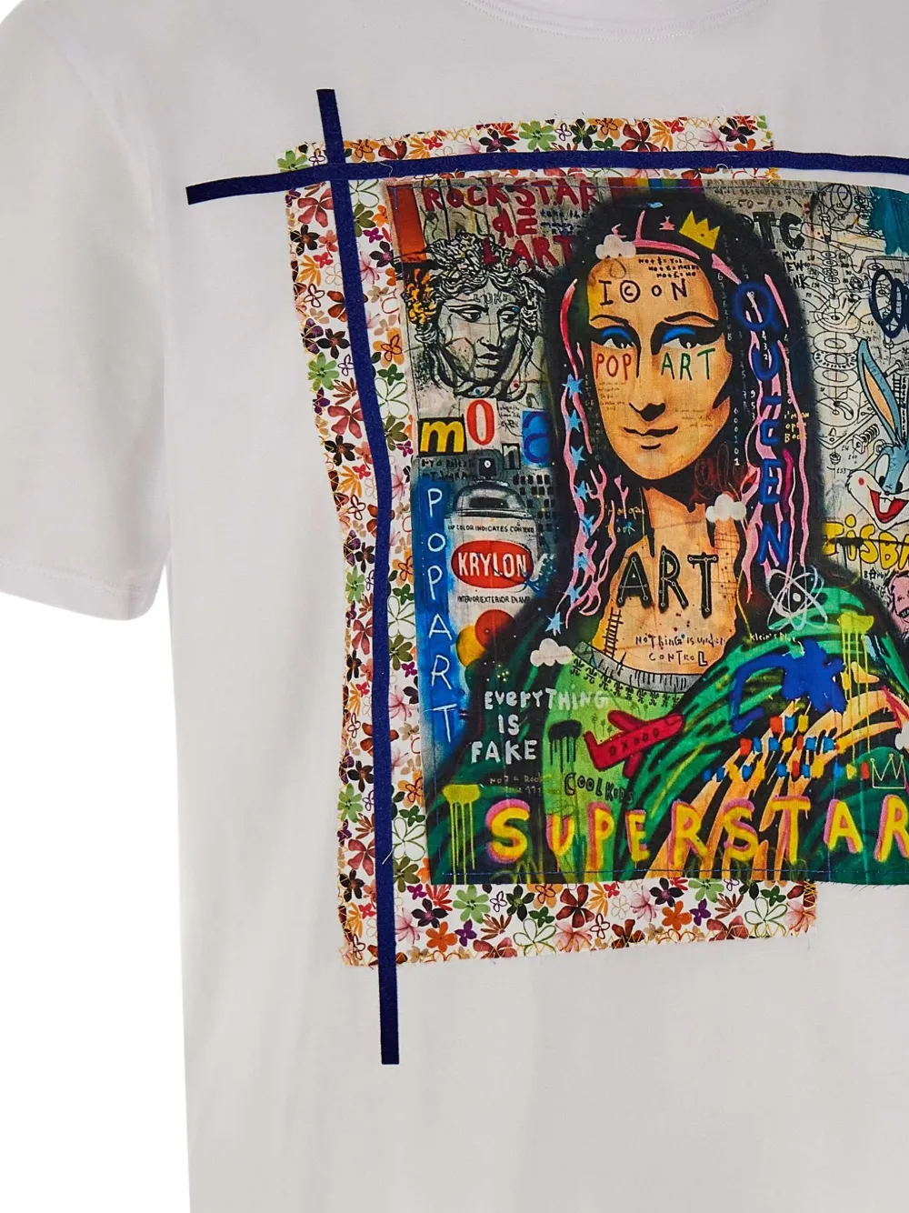 BOB multicoloured-print T-shirt Wit