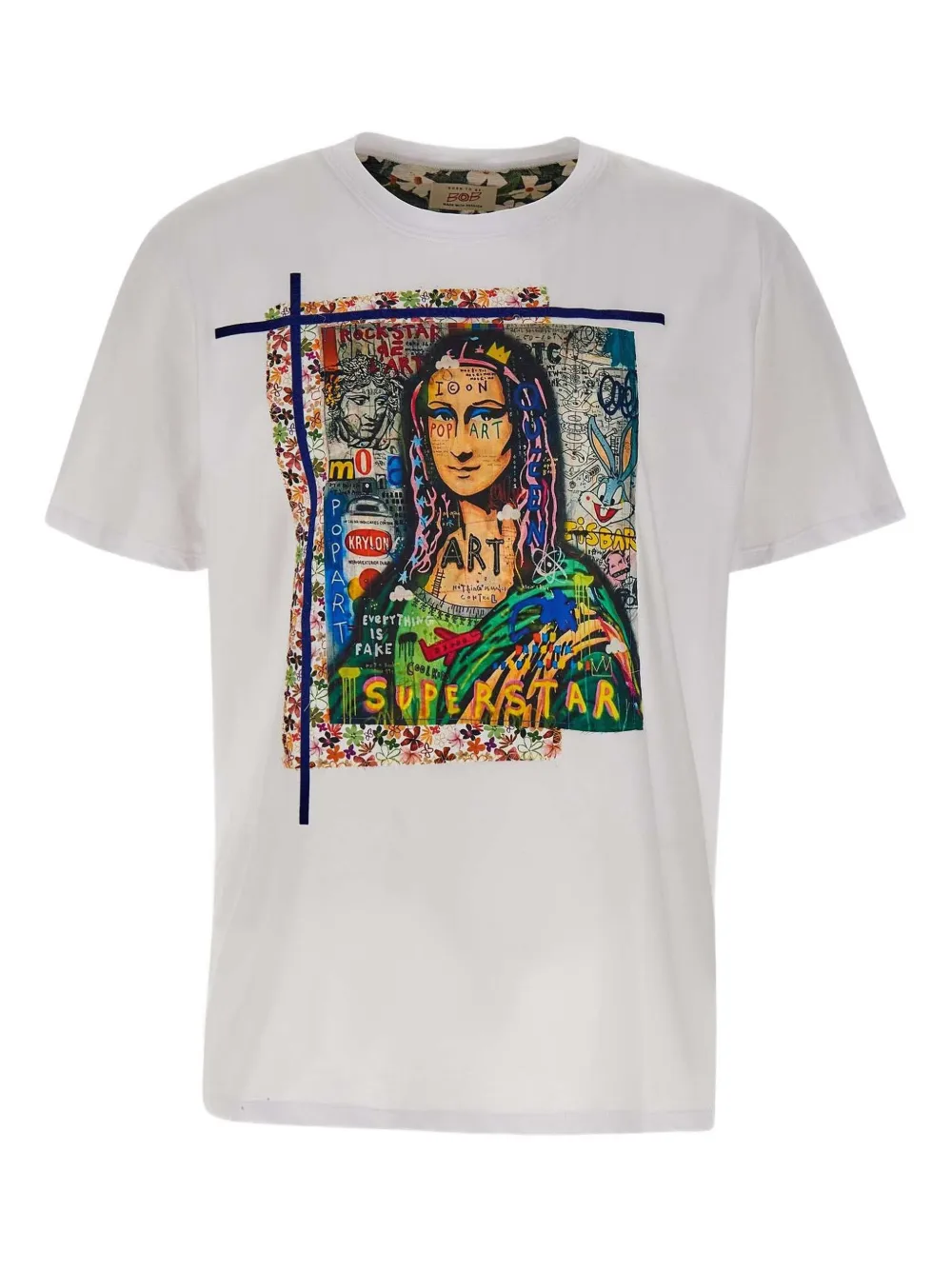 BOB multicoloured-print T-shirt Wit