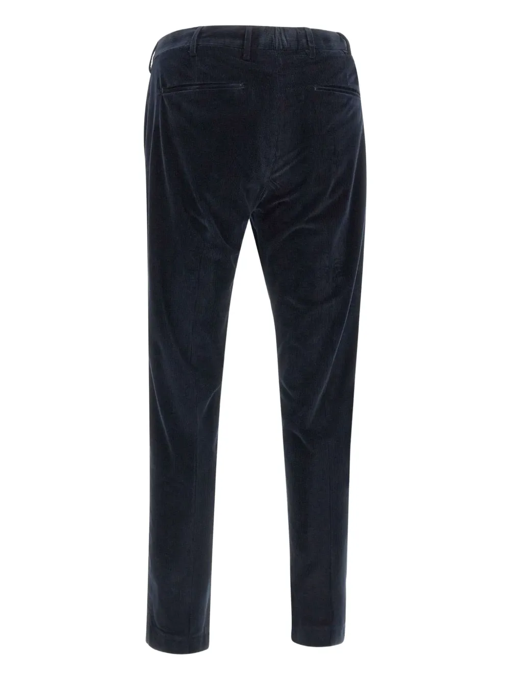 PT Torino Ribfluwelen broek met geplooide voorkant - Blauw