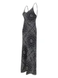 MC2 Saint Barth paisley-print slip day dress - Black