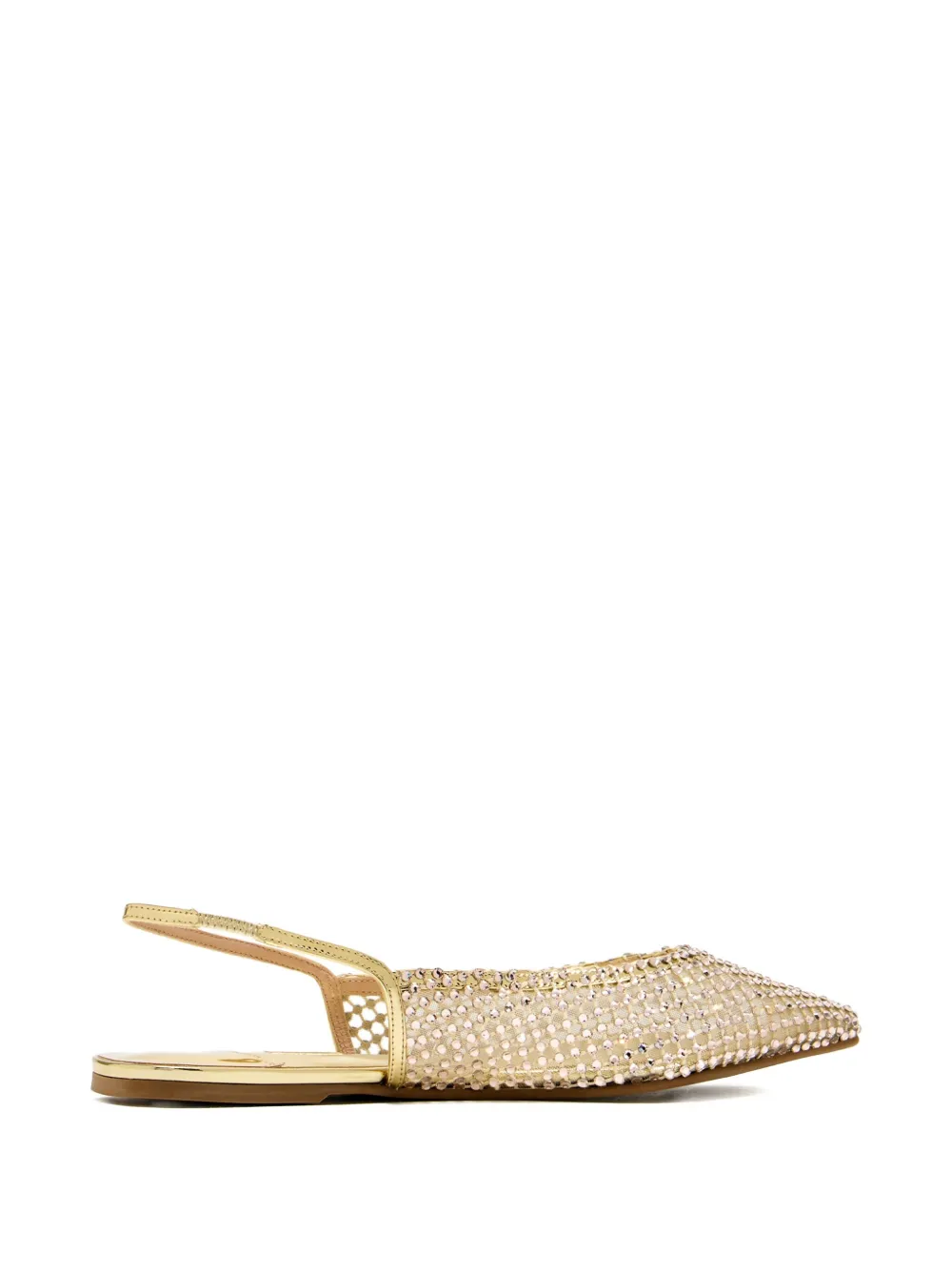 Le Silla Gilda slinback ballerina's met kristallen Goud