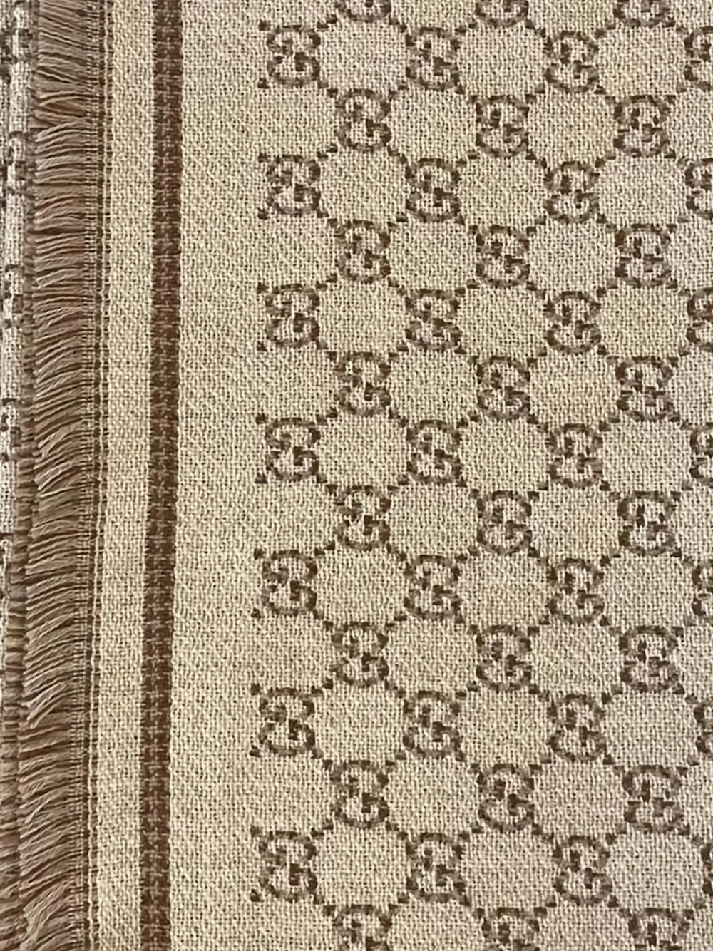 Gucci Sjaal met GG-jacquard - Beige