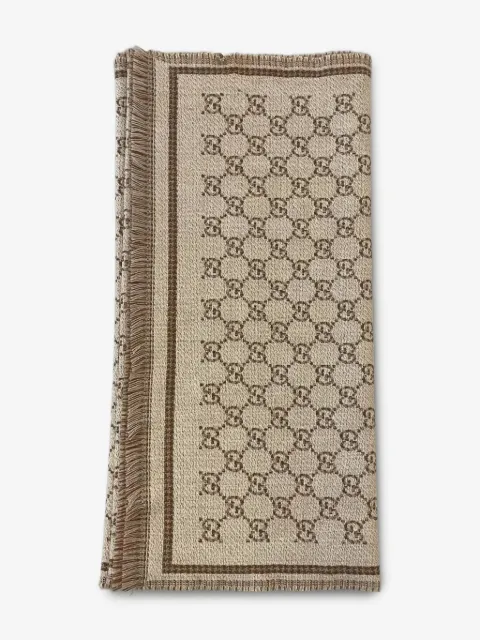 Gucci bufanda con motivo GG en jacquard