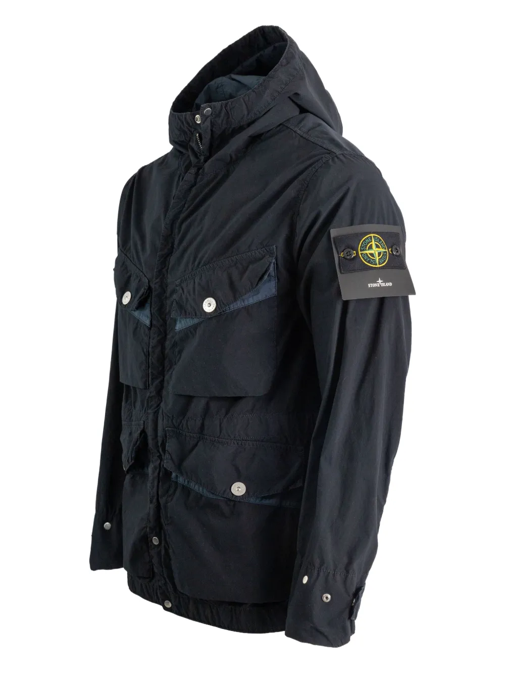 Stone Island Jack met capuchon Blauw