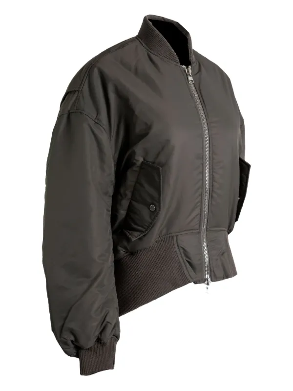 JW Anderson ジップアップ ボンバージャケット | グレー | FARFETCH JP