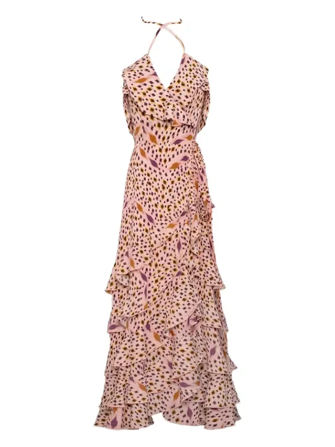 CHERUBINA Latika ruffled tiered maxi dress