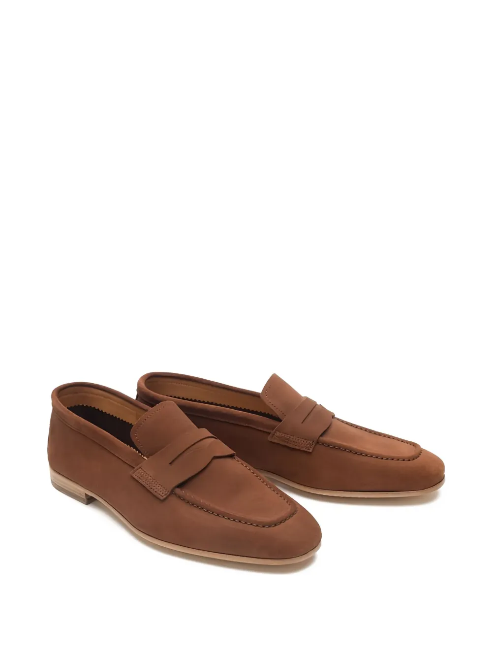 Loja Das Meias Suede Slip-on Loafers In Brown