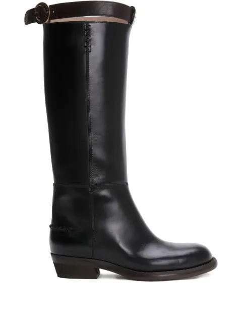 Odissì Emilie strap-detail knee-high boots