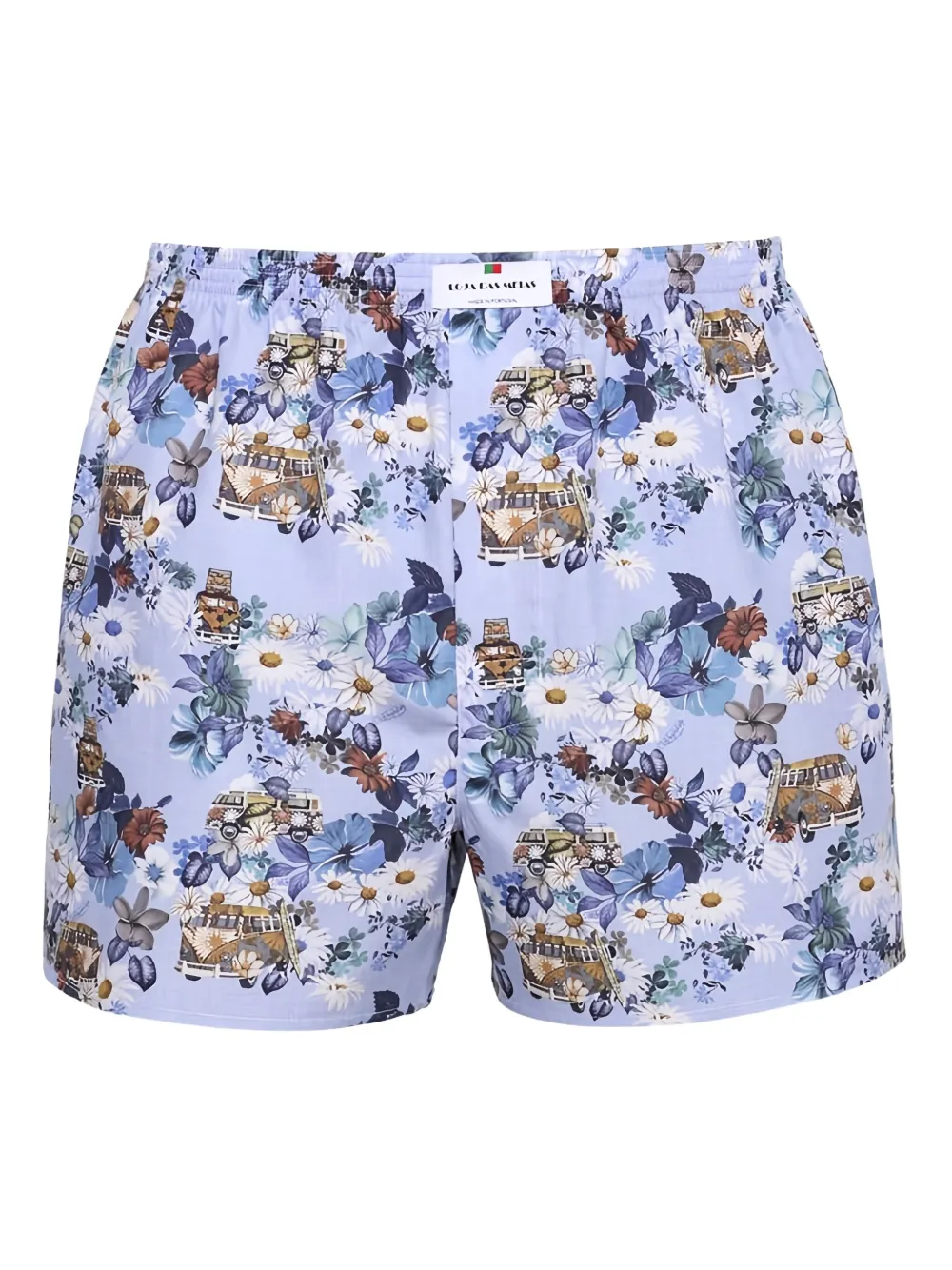 Loja Das Meias Floral-print Boxers In Purple