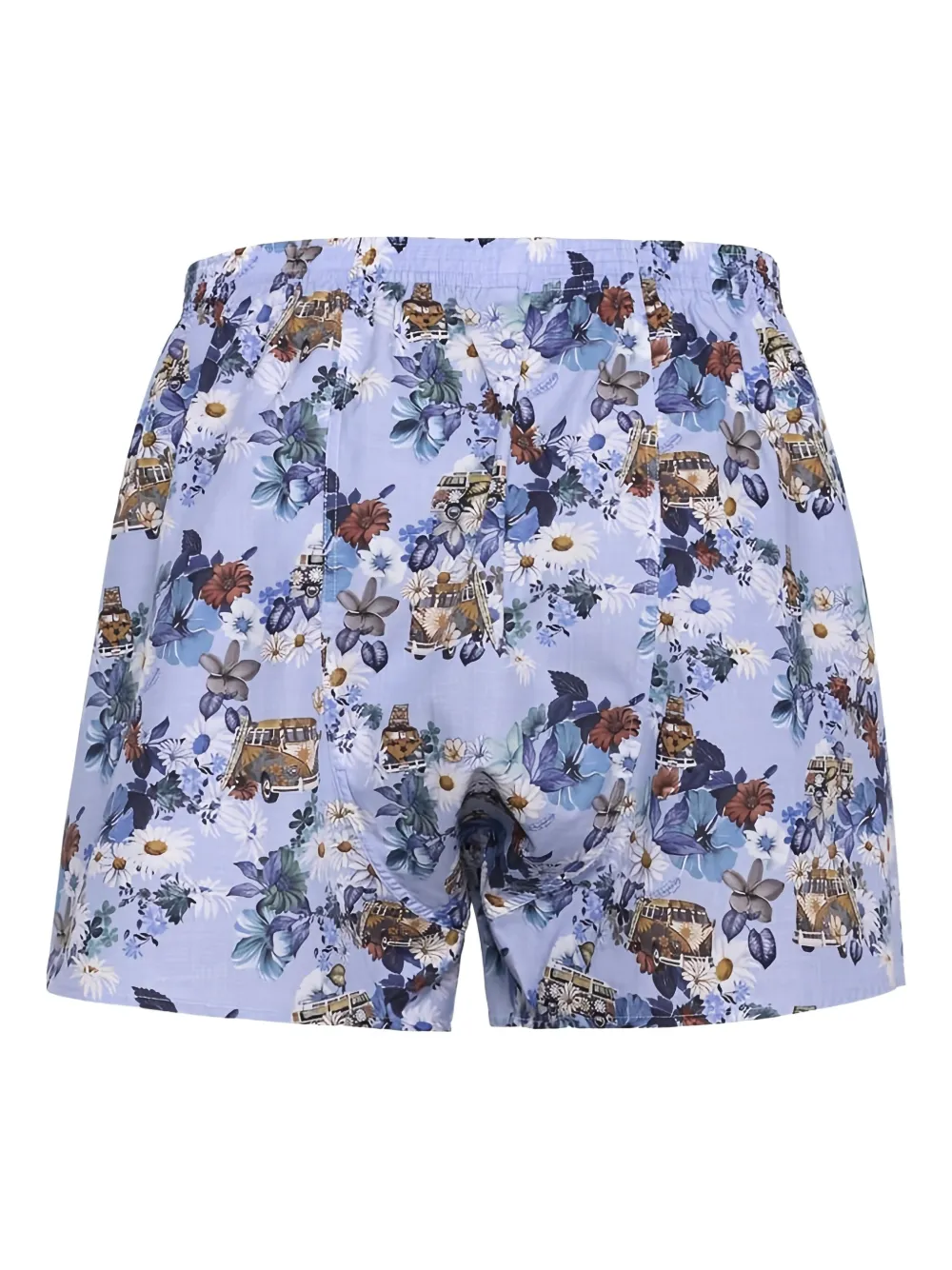Loja Das Meias Floral-print Boxers In Purple