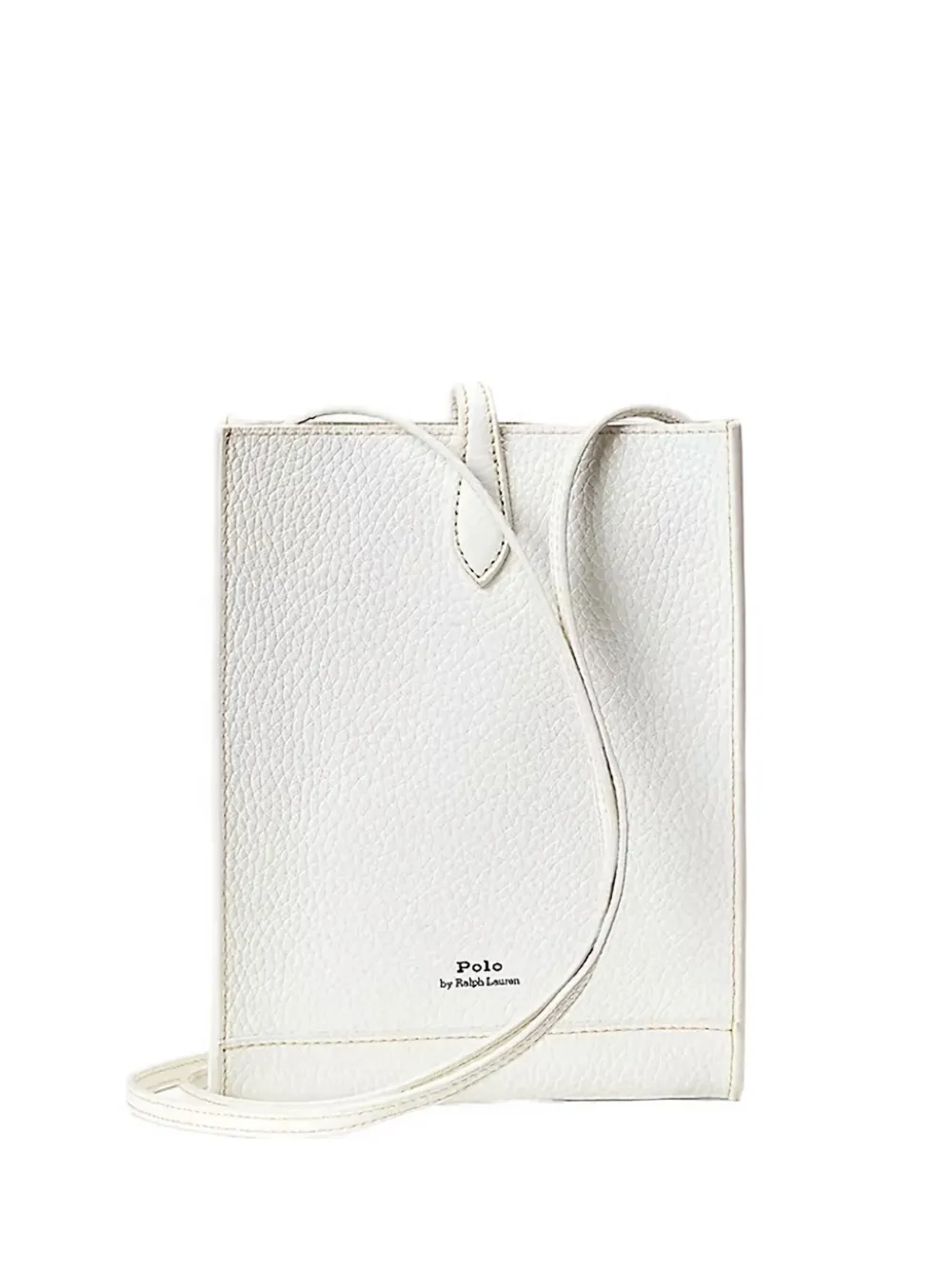 Polo Ralph Lauren leather snap cross body bag Wit