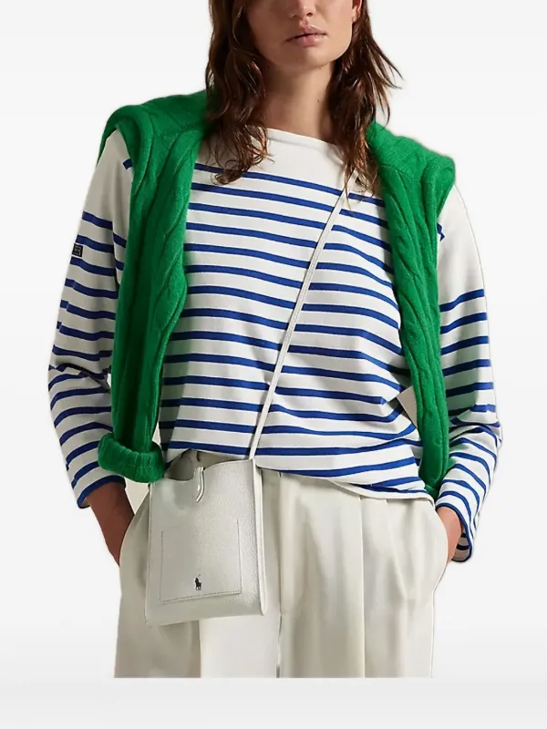 Polo Ralph Lauren レザー ショルダーバッグ | ホワイト | FARFETCH JP