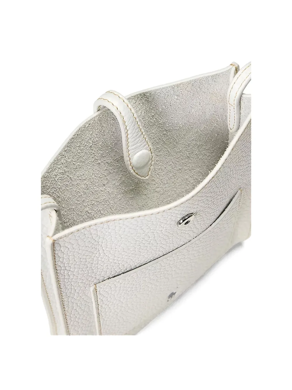 Polo Ralph Lauren leather snap cross body bag Wit