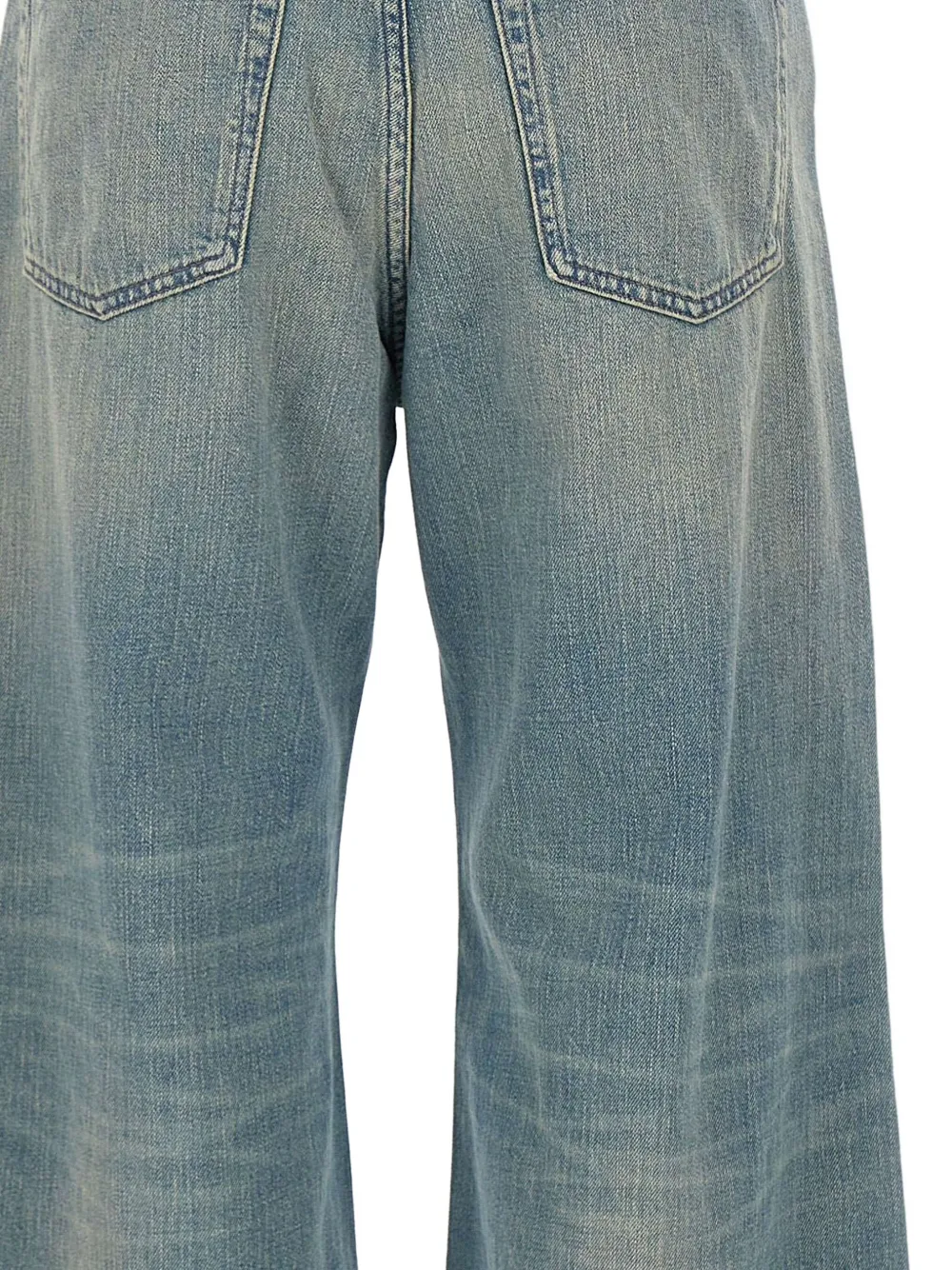 Diesel Jeans met wijde pijpen BLUE AND GREEN