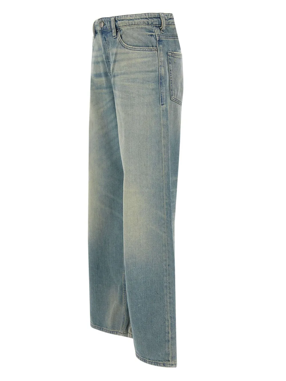Diesel Jeans met wijde pijpen BLUE AND GREEN