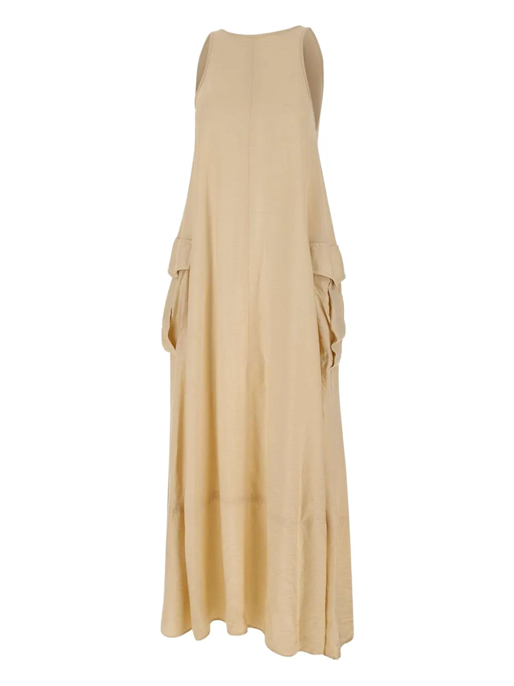 pocketed sleeveless day dress